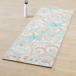 Muscheln für Küstenstrände Monogram Yoga Mat Yogamatte