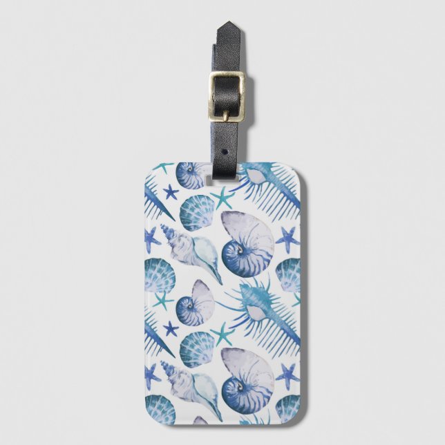 Muscheln Gepäckanhänger (Vorderseite Vertikal)