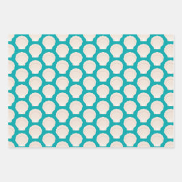 Muscheln Geschenkpapier Set