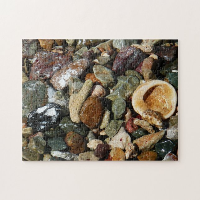 Muscheln-, Gestein- und Korallenfotografie Puzzle (Horizontal)