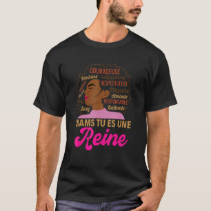 Muscheln humorvoll afro afrikanische Königin tapfe T-Shirt