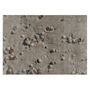 Muscheln im Westen Schneidebrett