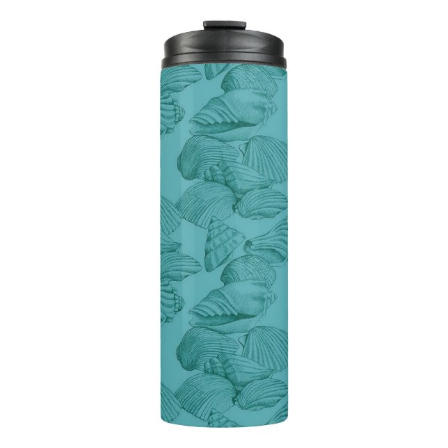 Muscheln in Aqua Thermosbecher (Vorderseite)