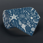 Muscheln in dunkelblau krawatte<br><div class="desc">Handgezeichnet Vektormuster mit Muscheln</div>