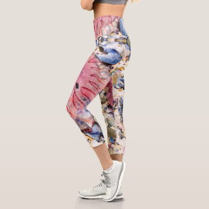 Muscheln Jellyfish Ocean Beach View Capri Leggings