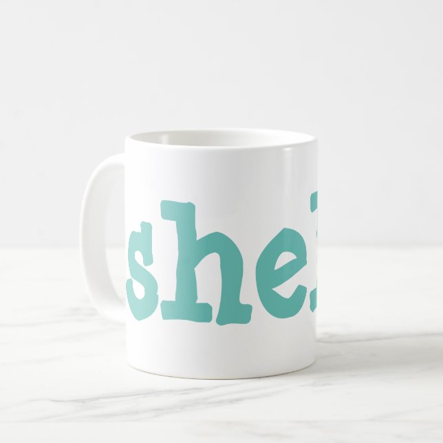 Muscheln Kaffeetasse (Vorderseite Links)