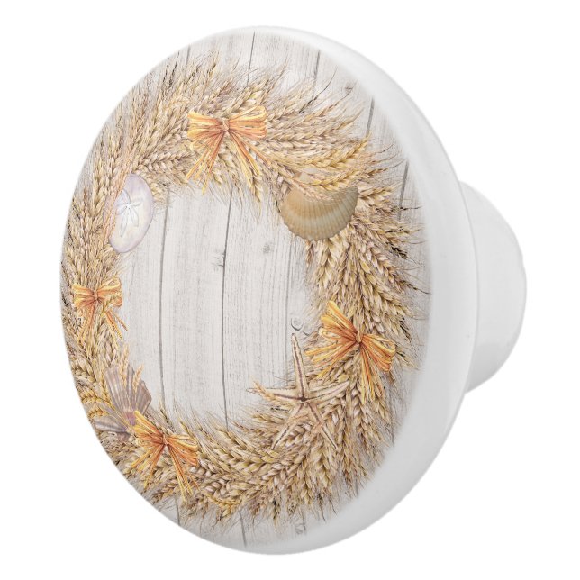 Muscheln Kranzknöpfe Keramikknauf (Rechts)