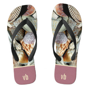 Muscheln Mit Monogramm Flip Flops
