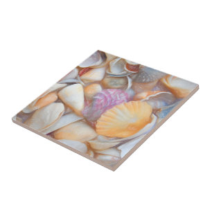 Muscheln Ocean Beach Decoupage Art Design Fliese