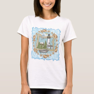 Muscheln Oregon Lighthouse T - Shirt