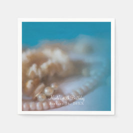 Muscheln & Perlen Eleganter Wedding Jewels Beach Serviette