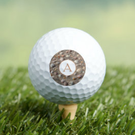 Muscheln personalisiert Monogramm Golfball