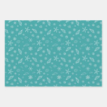 Muscheln & Schneeflocken mit Sea Green