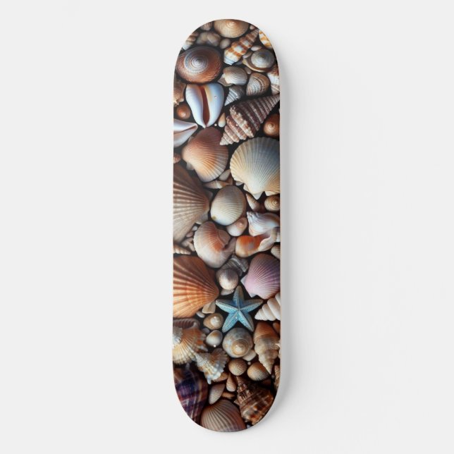 Muscheln Skateboard (Vorderseite)