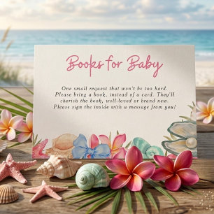 Muscheln Strand Meer sehen uns bald Baby Shower  Begleitkarte