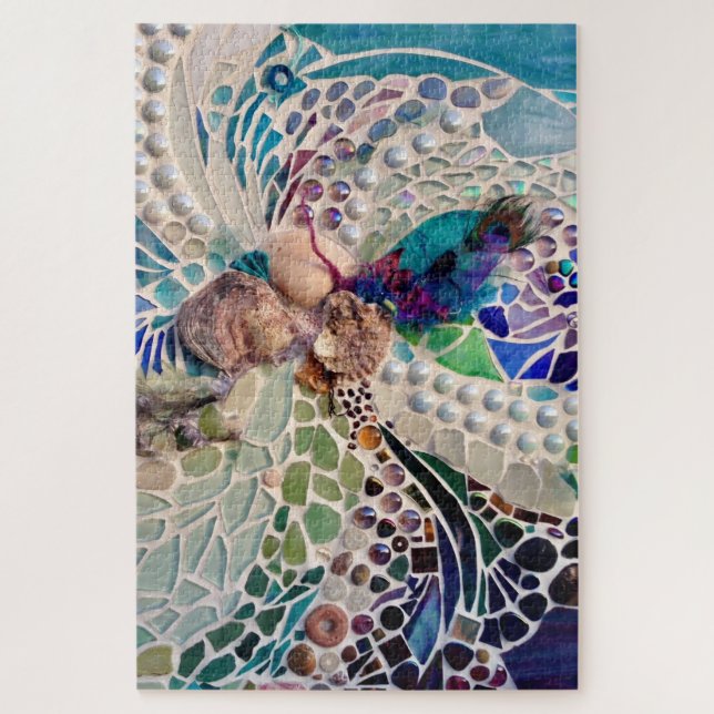 Muscheln Strand Muster Puzzle (Vertikal)