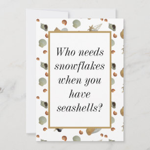 Muscheln Strand tropische Küste Weihnachten