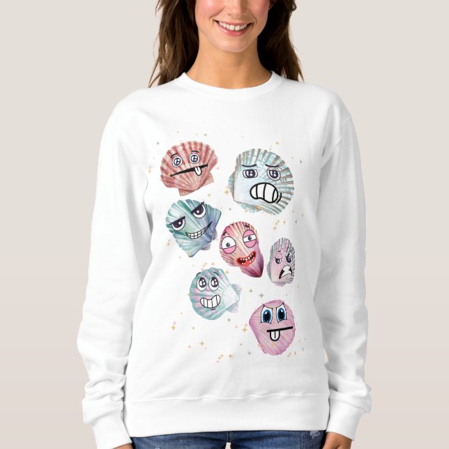 Muscheln Sweatshirt (Vorderseite)