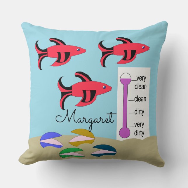 Muscheln und Fische Kissen (Vorderseite)