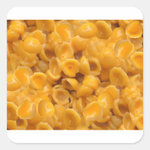 Muscheln und Käse Quadratischer Aufkleber