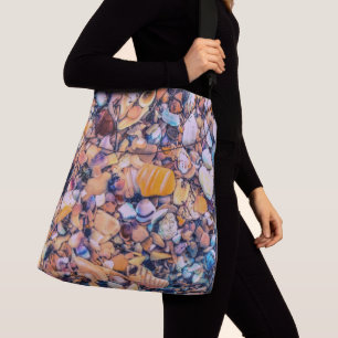 Muscheln und Kies Tragetaschen Mit Langen Trägern