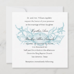 Muscheln und Korallen Einladung