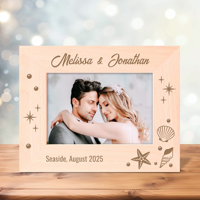 Muscheln und Perlen, Seehecht und Seehecht, 7x5 Geätzte Rahmen (Von Creator hochgeladen)