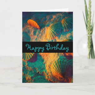 Muscheln und Sand Karte