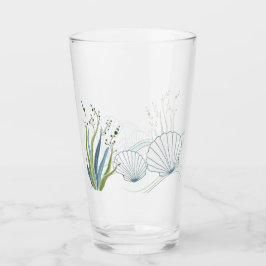 Muscheln und Seegrenzen Glas