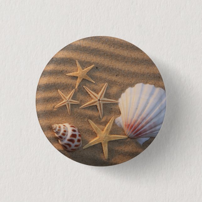 Muscheln und Starfish Button (Vorderseite)