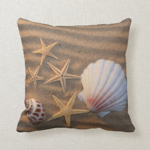 Muscheln und Starfish Kissen