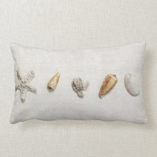 Muscheln und Starfishwurfkissen Lendenkissen