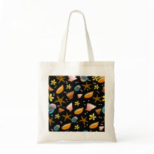 Muscheln und Stranddesign Tote Bag