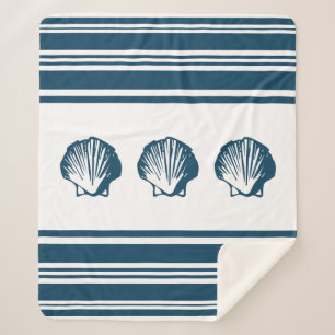 Muscheln und Streifen Sherpadecke