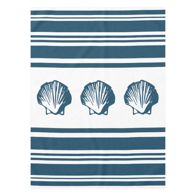 Muscheln und Streifen Tischdecke (Vorderseite)