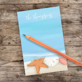 Muscheln Whimsischer Küste Blau Post-it Klebezettel