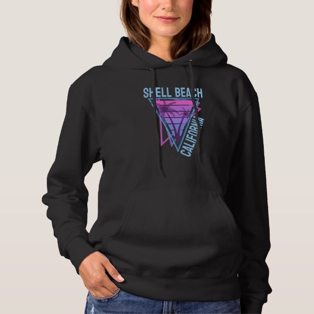 Muschelstrand Urlaub Hoodie (Vorderseite)