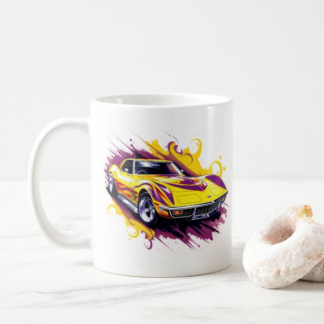 Muscle Car Coffee Tasse (Mit Donut)