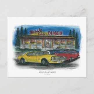 MUSCLE CAR DINGE Postkarte