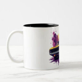 Muscle Car Graffiti Mug Zweifarbige Tasse