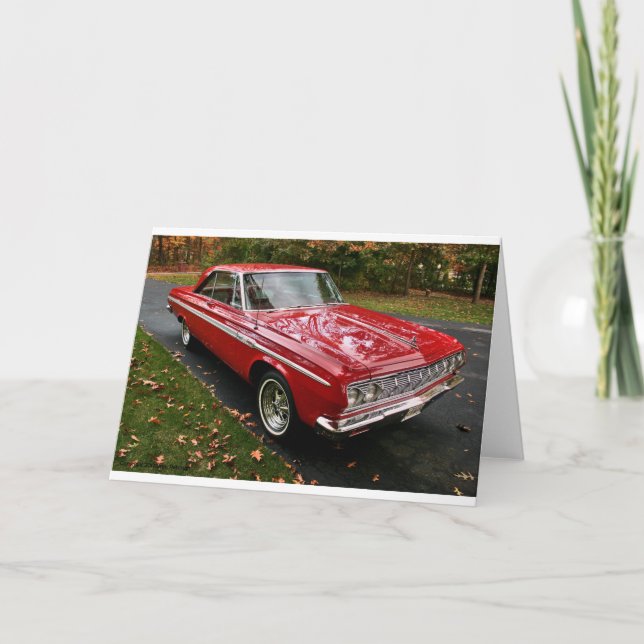 Muscle Car Merchandise Karte (Vorderseite)