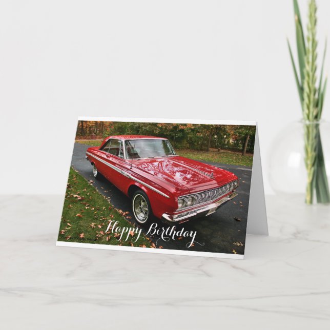 Muscle Car Merchandise Karte (Vorderseite)