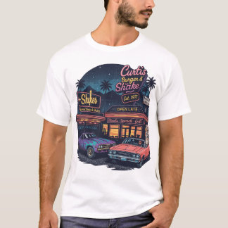Muscle-Car-Shirt im Vintage-90er-Style mit Grafik T-Shirt