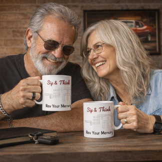 Muscle Cars of the 60s & 70s Crossword Puzzle Kaffeetasse