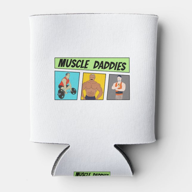 Muscle Daddies Comicen Dosenkühler (Vorderseite)