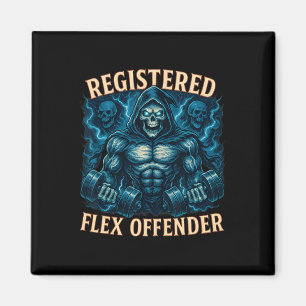 Muscle Grim Sensenmann registriert Flex Offender F Magnet