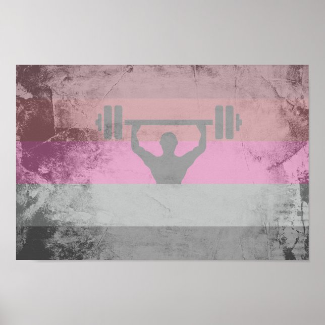 MUSCLE PRIDE FLAG POSTER (Vorne)