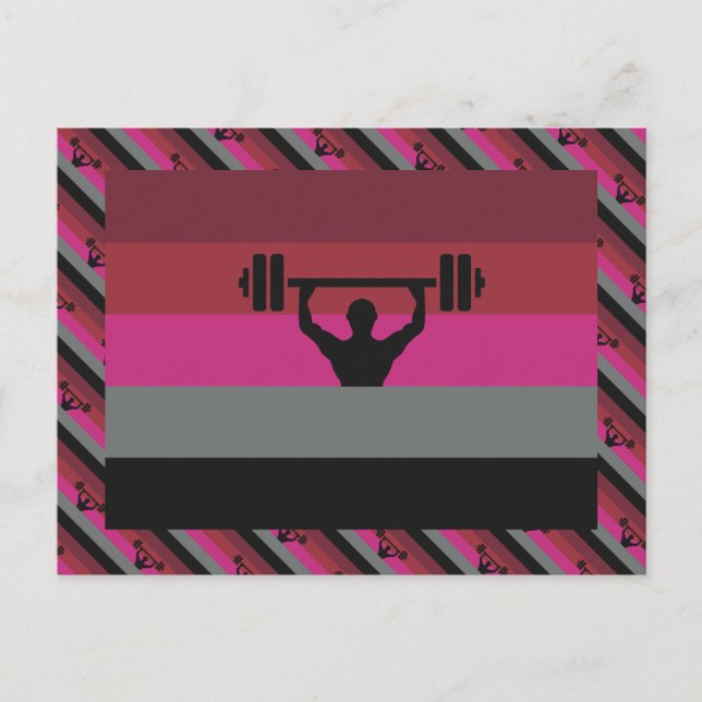 MUSCLE PRIDE FLAG POSTKARTE (Vorderseite)