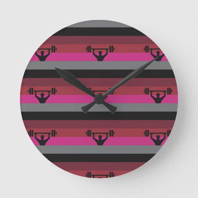 MUSCLE PRIDE FLAG RUNDE WANDUHR (Vorderseite)
