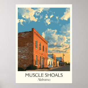 Muscle Shoals Alabama Musikstudio Poster